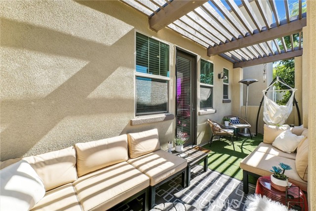 Another angle of very private upstairs balcony off master bedroom.