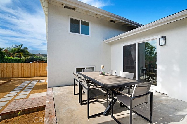 Another view of the back patio.