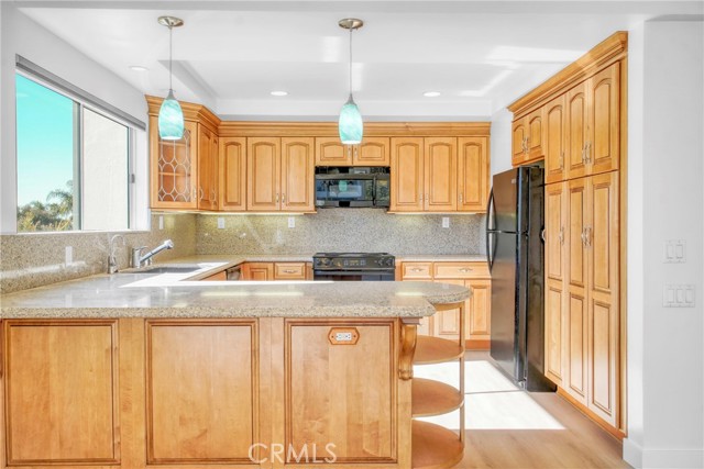 Peek-a-boo ocean views, Custom cabinets.