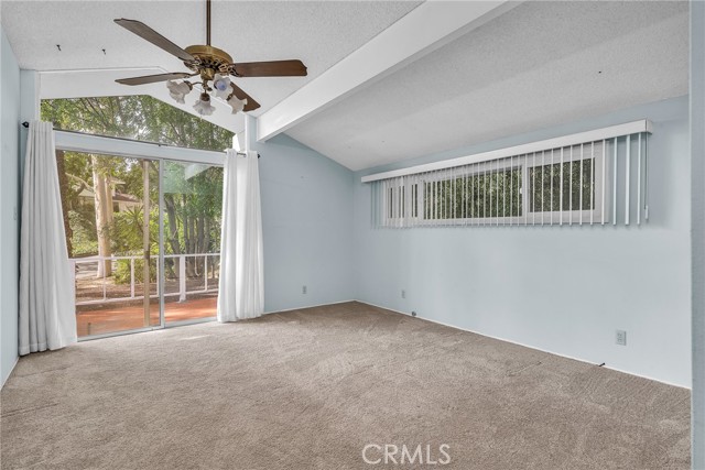 Upstairs master bedroom has rooftop deck.
