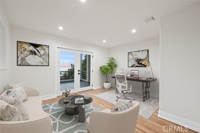 Bottom level Bedroom 
*virtually staged