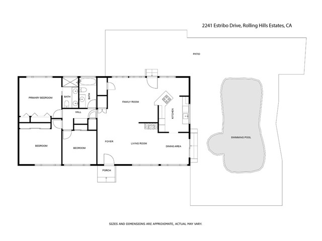 2241 Estribo Drive, Rolling Hills Estates, California 90274, 3 Bedrooms Bedrooms, ,2 BathroomsBathrooms,Residential,Sold,Estribo,PV23223223