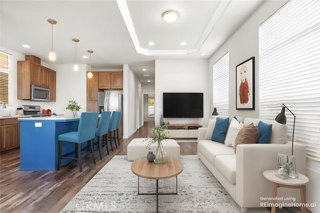 Virtually staged living room suggestion