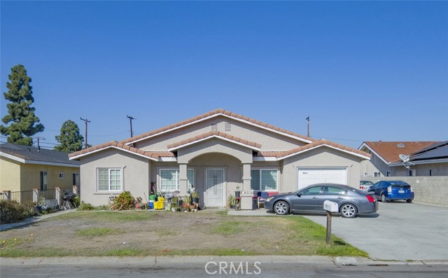 3 UNITS LOCATED IN THE HEART OF GARDEN GROVE -  GREAT INVESTMENT OPPORTUNITY WITH AMAZING MONTHLY CASHFLOWS $10, 100. All units are fully occupied, 4 car garages and a lot of parking space - BIG LOT over 12,600 sqft. Potential adding another ADU. Please drive by only and do not disturb tenants in any circumstances