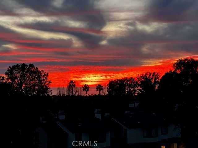 Sunset view from patio