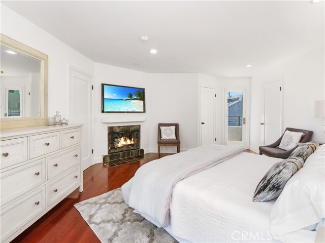 Master Bedroom with Fireplace