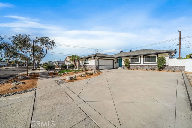 Oversized driveway with room for RV