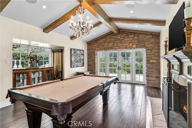 Game Room with wine room