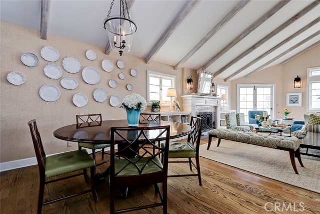 Dining Room south east into living room