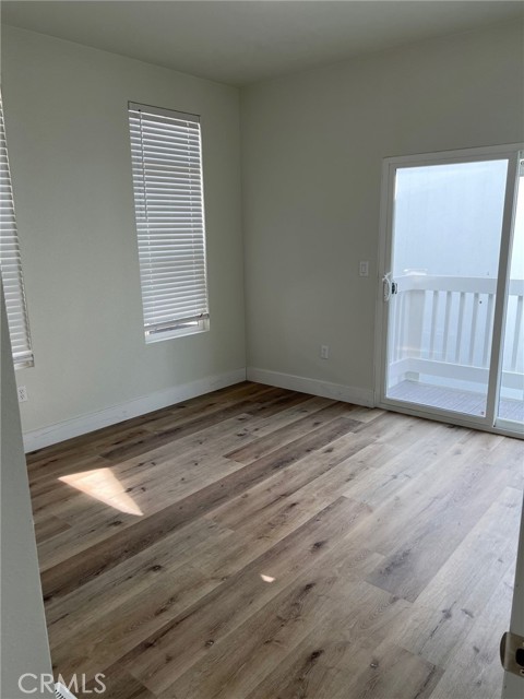large bedroom with side access to outside