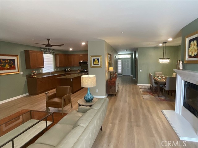 great room/kitchen