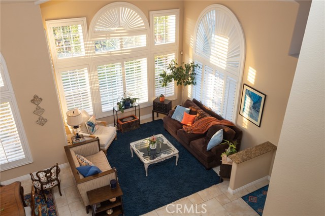 View Of Living Room From Upstairs