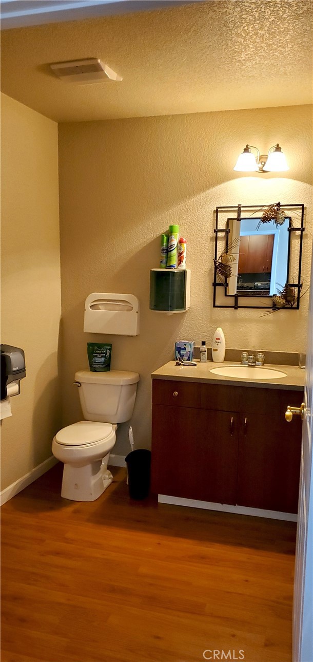 Bathroom sink and toilet
