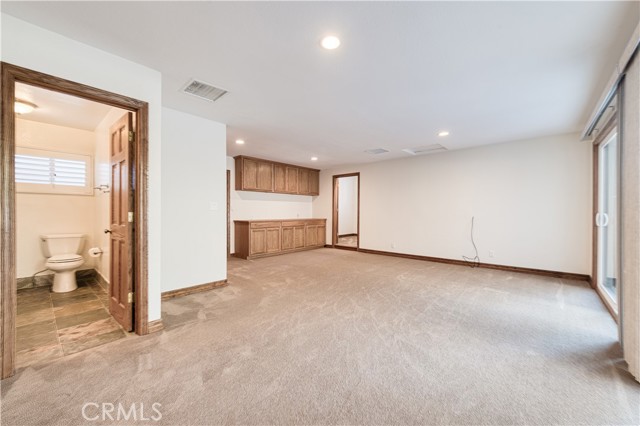 Family Room and full bathroom