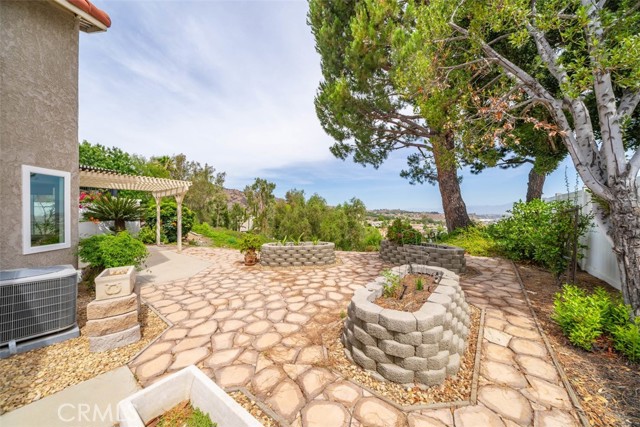Raised planter beds at back yard