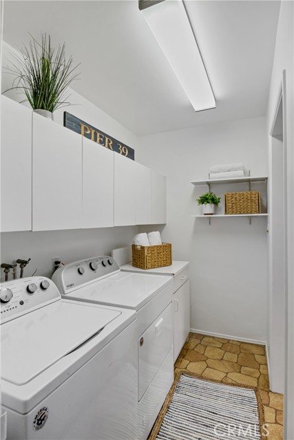 Laundry room right off the kitchen
