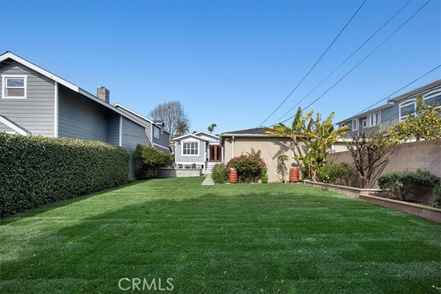 Gigantic backyard!  South-facing sunny mornings and afternoons.