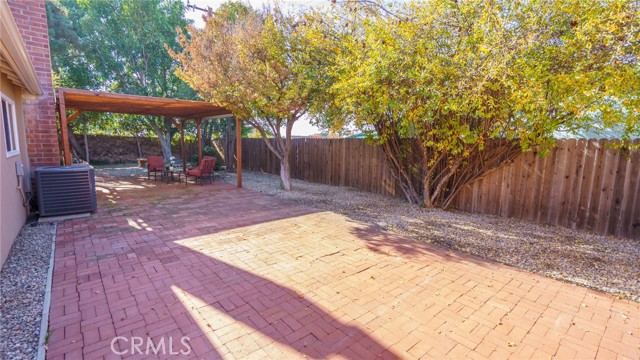 Extended brick patio