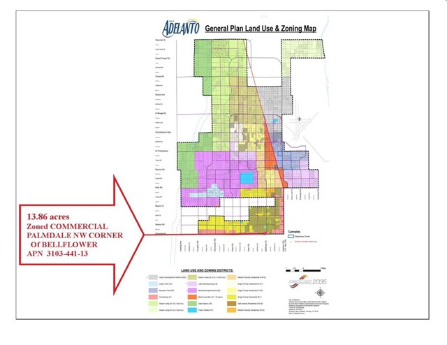 Detail Gallery Image 3 of 6 For 0 Palmdale N/W Bellflower 13.86ac, Adelanto,  CA 92301 - – Beds | – Baths