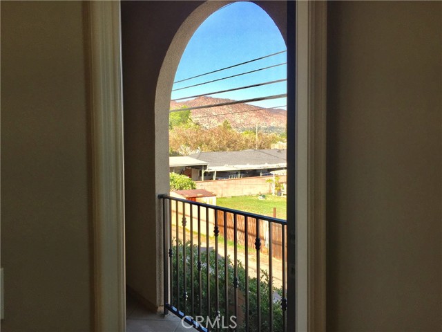 Balcony with mountain view