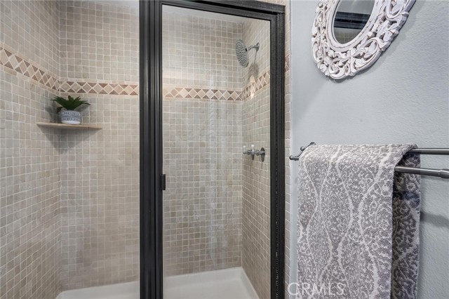 modern shower stall