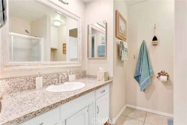 Remodeled bathroom.