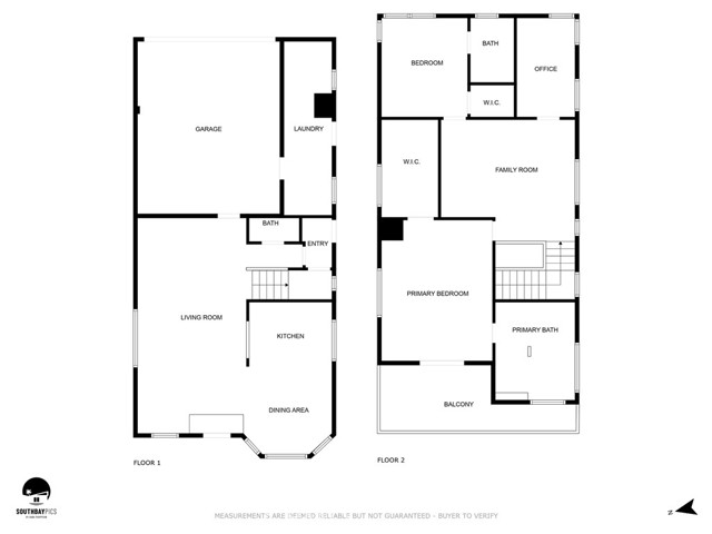 Floor Plan for Levels One and Two