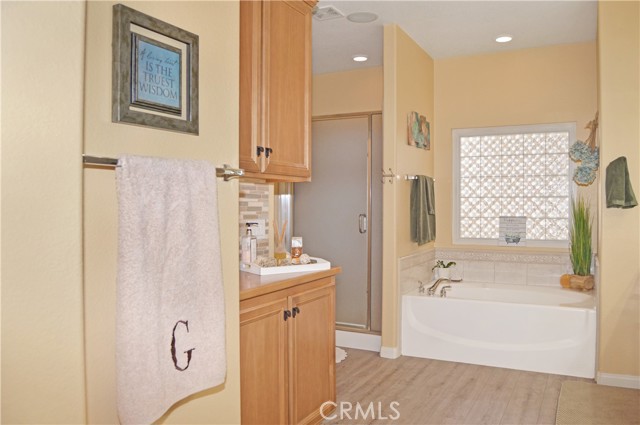 Linen Cabinet and Separate Tub/Shower