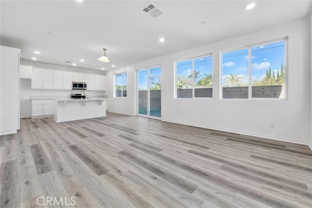 Large living room with open space