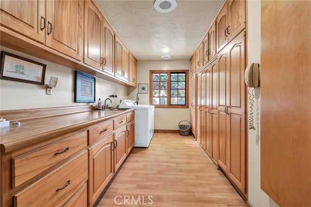 A large laundry room