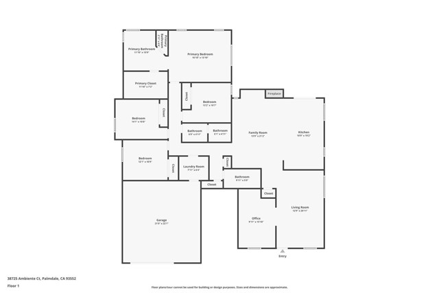 Detail Gallery Image 16 of 16 For 38725 Ambiente Ct, Palmdale,  CA 93552 - 4 Beds | 2/1 Baths