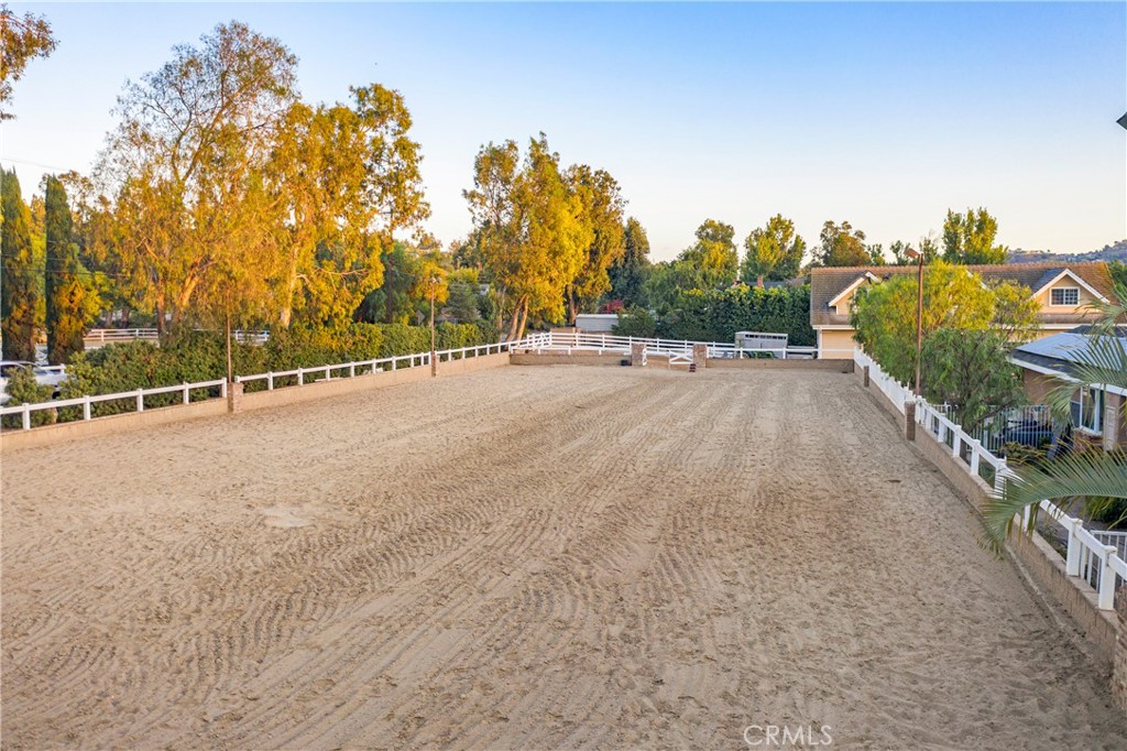 217’ x 88’ Regulation Dressage Arena-19,096 Lin Ft 4’ high Brick wall w/ vinyl Post & Rail.