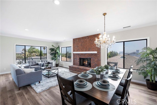 Dining area and family room