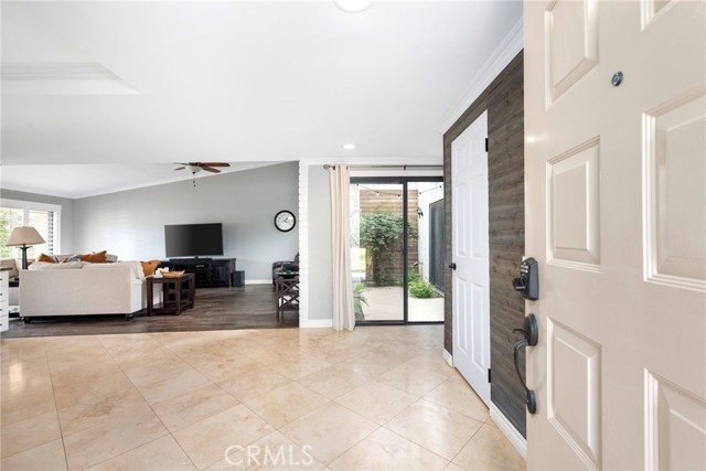 Open front door to Family room and Atrium