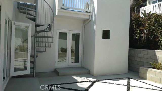 Back Unit Patio and Stairs to Roof-top Deck