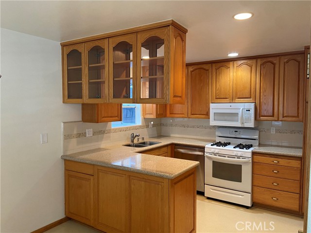 Kitchen from dining area