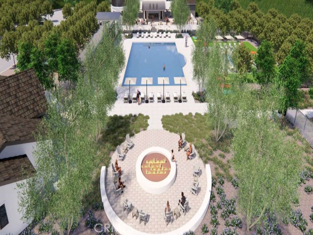 WR Community center pool & firepit Rendering virtual people added