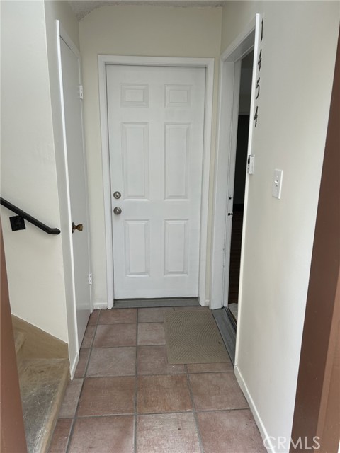 entrance door on right
