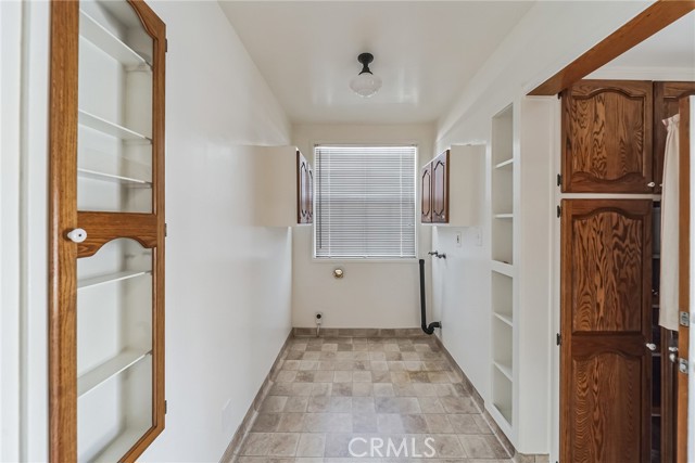 Laundry area off of kitchen