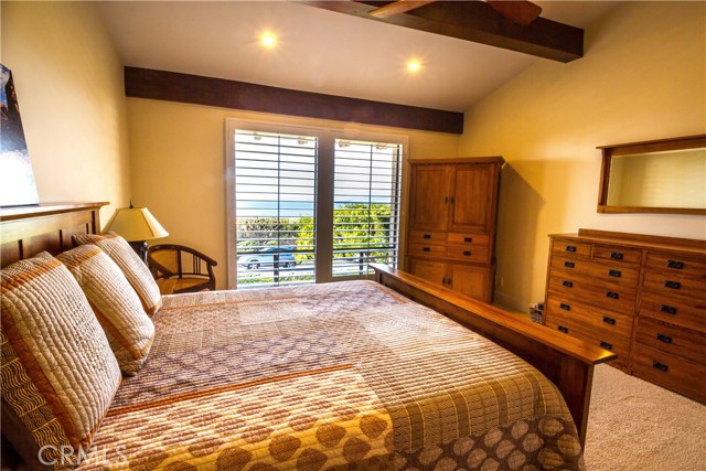 Master bedroom with ocean view