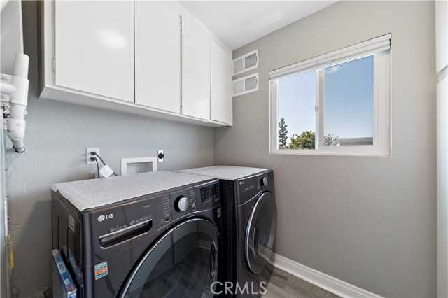 Large Laundry Room with Cabinets