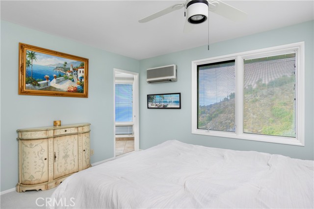 Master bedroom enjoys coastline and canyon views