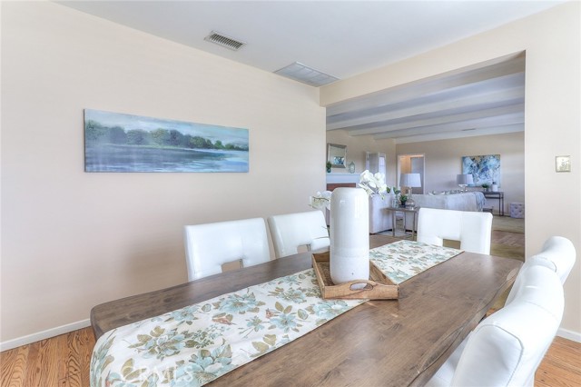 Formal dining area with a great floor plan for entertaining.