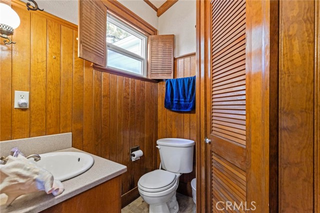 downstairs bathroom off laundry