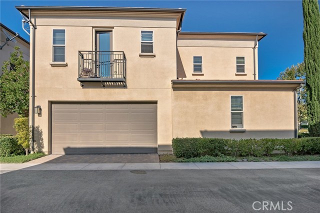 Side view of the home with the two car garage!