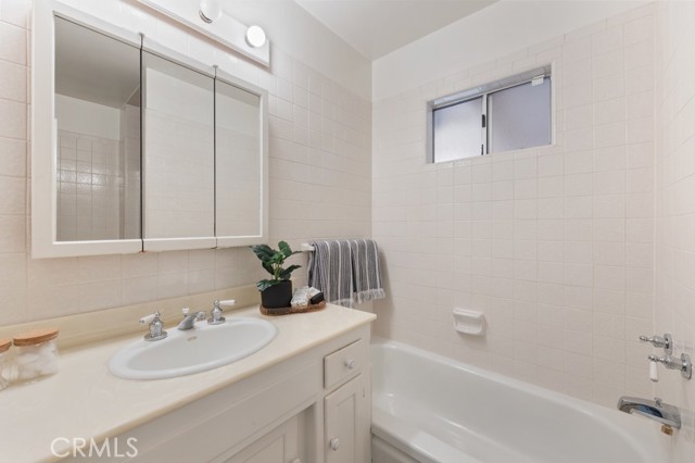 Full bathroom tub and separate shower