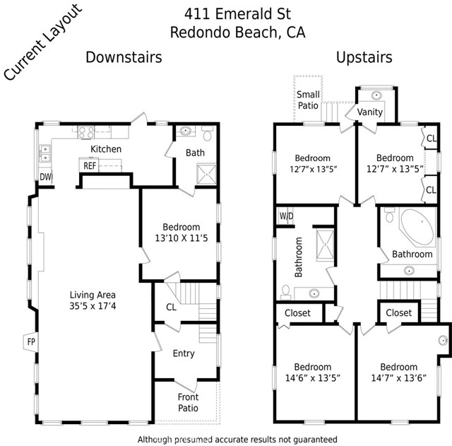 Current layout of 411 Emerald St.