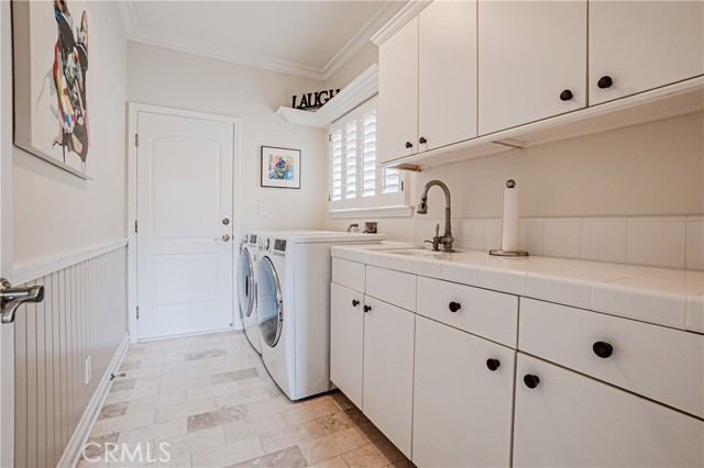 Laundry Area Adjacent To Garage