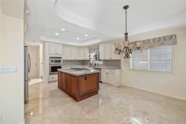 Newer kitchen with stainless appliances