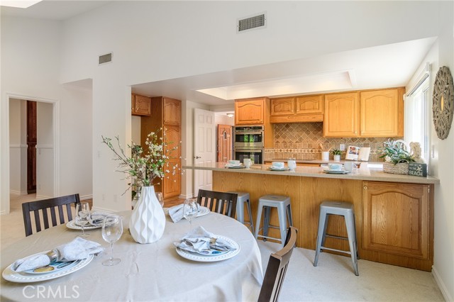 dining area off of the kitchen